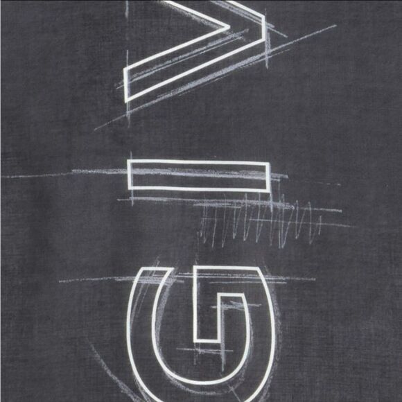 100% AUTHENTIC GIVENCHY PARIS LOGO print Fringe UNISEX SCARF, MADE IN IT… - Picture 7 of 12